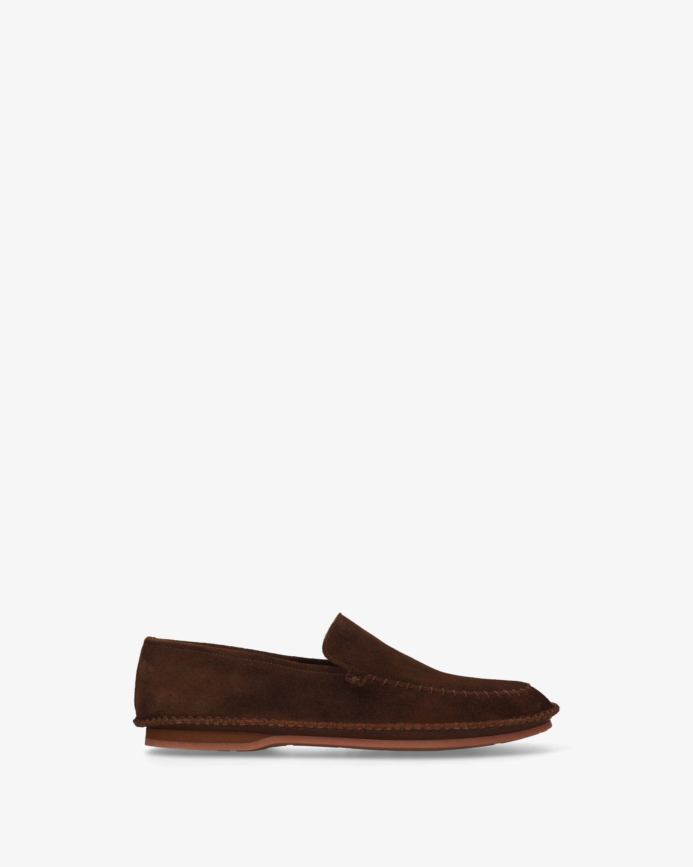 Structured suede loafers