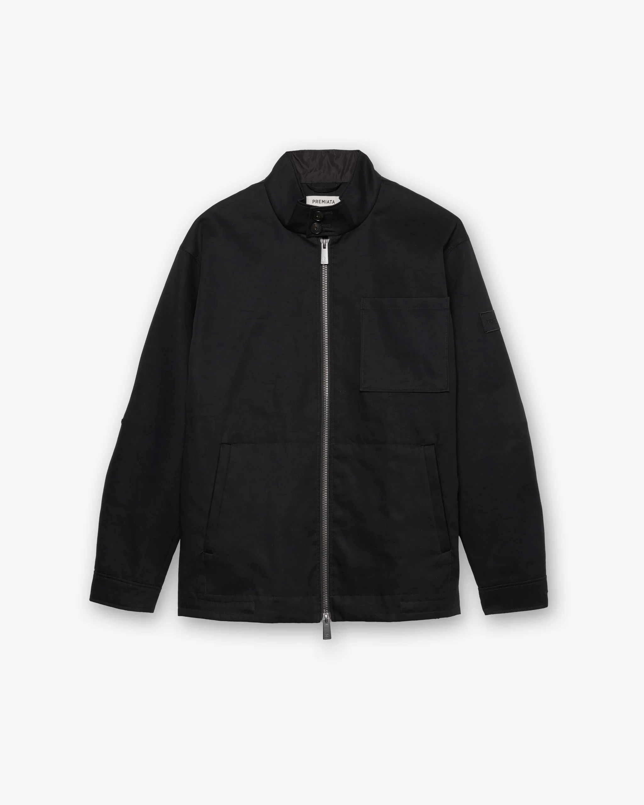 Cotton gabardine bomber jacket