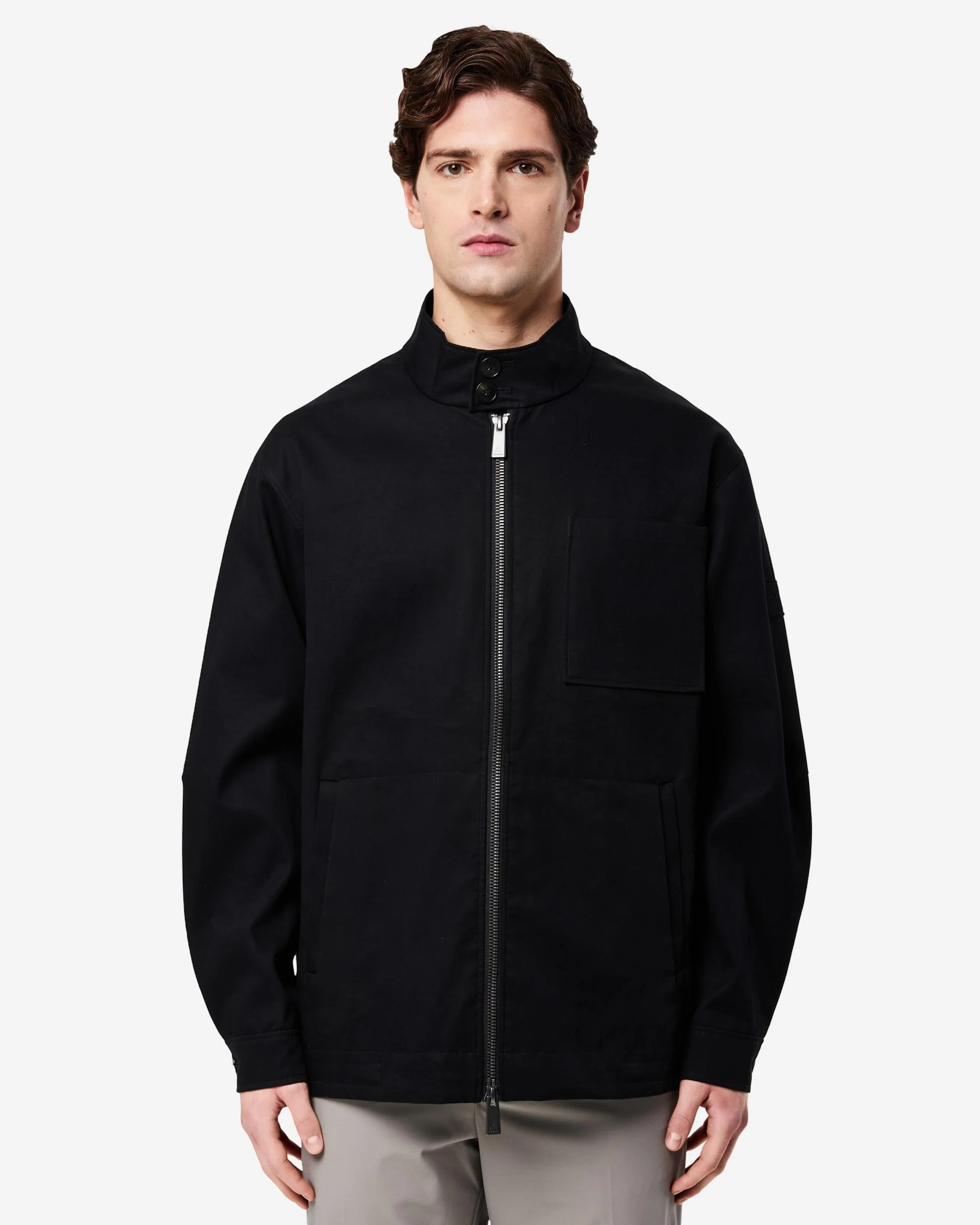 Cotton gabardine bomber jacket - Image 2