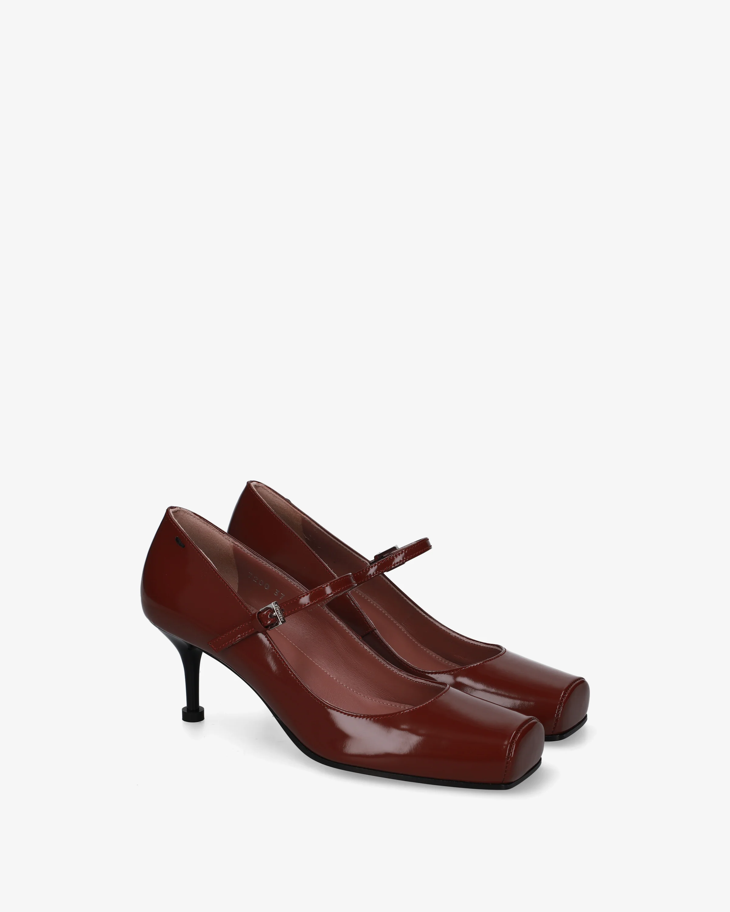 Burgundy leather Mary Janes - Image 2