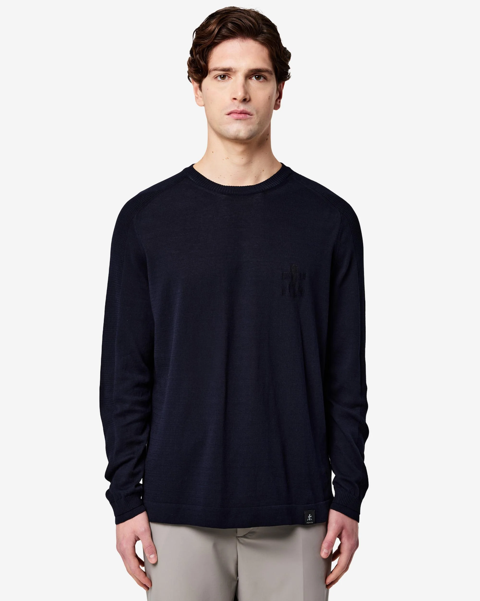 Cotton crew neck sweater - Image 2