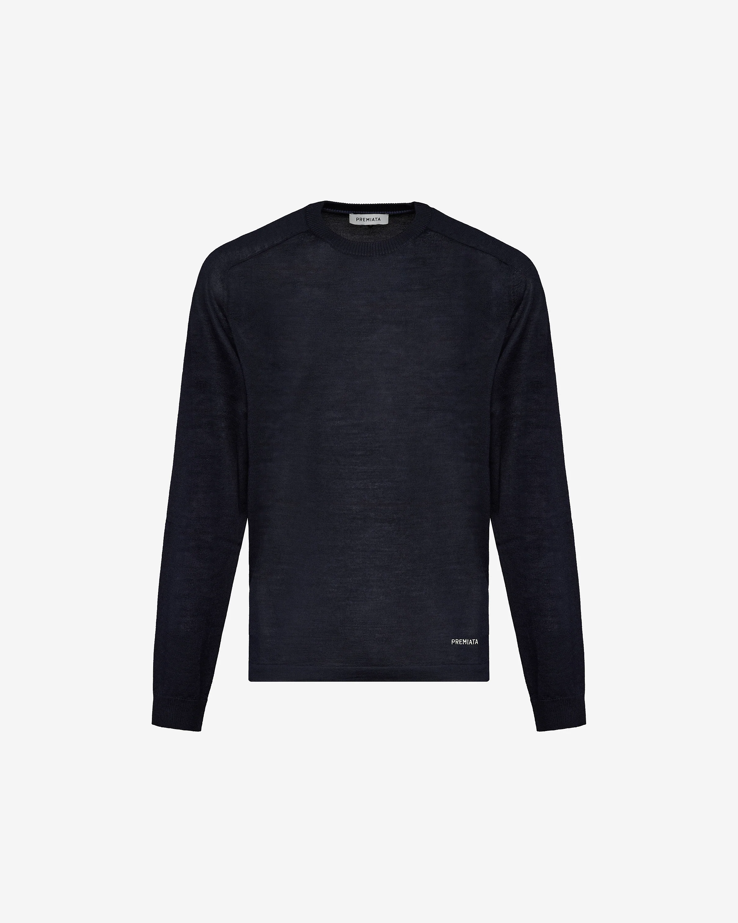 Wool and silk crew neck sweater